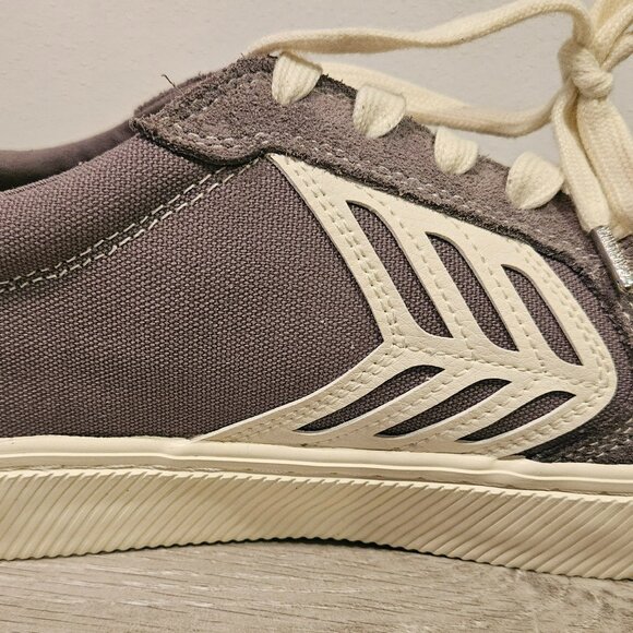 Cariuma Catiba Pro Low Skateboarding Shoes - Grey Contrast/Ivory - Picture 13 of 16